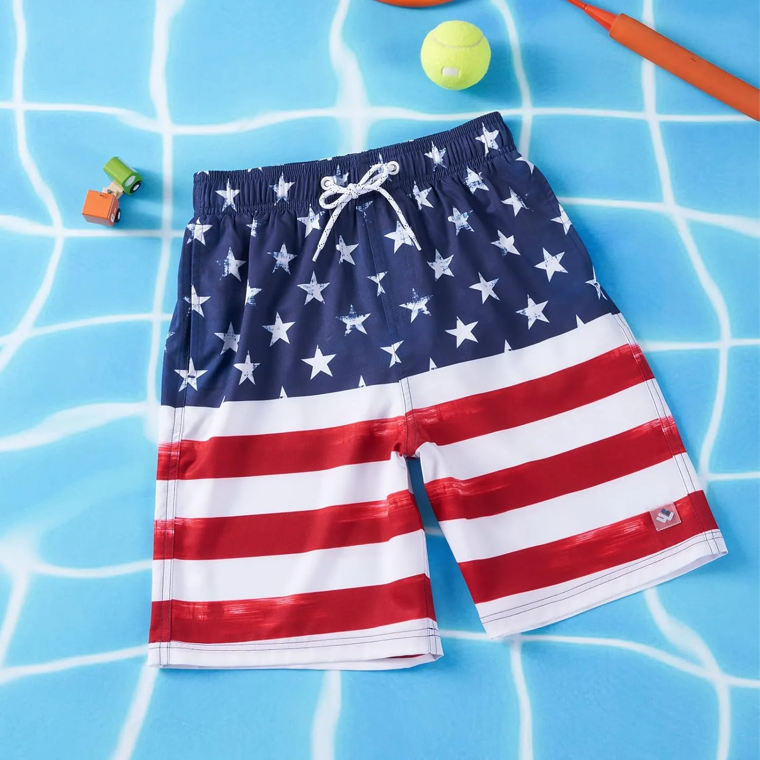 Boys Swim Trunks UPF 50  Quick Dry Toddler Beach Board Shorts Kids Bathing Suit Youth Swimwear with Mesh Lining