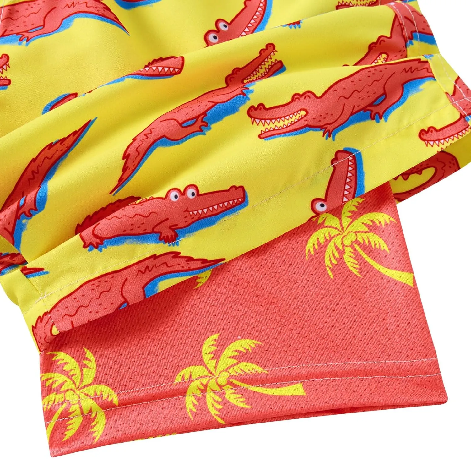 Boys Swim Trunks with Compression Liner Swimming Shorts Quick Dry Bathing Suit for 7-20 Years