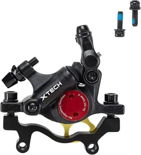 BUCKLOS Zoom HB-100 MTB Line Pulling Hydraulic Disc Brake Calipers Front   Rear, Aluminum Alloy Mountain Bike Hydraulic Disc Brakes with is/PM Universal Caliper Adapter for XC Trail, Fat Bike