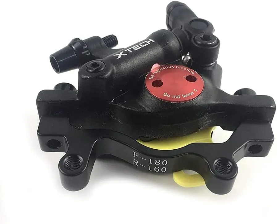 BUCKLOS Zoom HB-100 MTB Line Pulling Hydraulic Disc Brake Calipers Front   Rear, Aluminum Alloy Mountain Bike Hydraulic Disc Brakes with is/PM Universal Caliper Adapter for XC Trail, Fat Bike