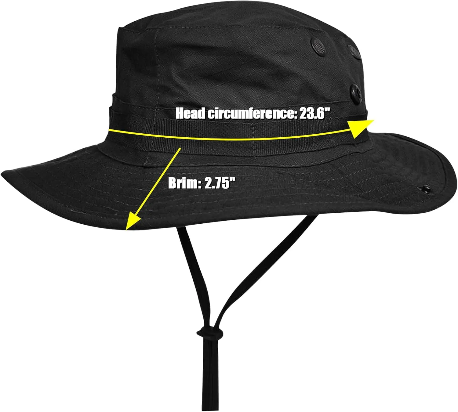 Camo Bucket Hat for Men Women - Outdoor Tactical Sun Wide Brim Boonie - Foldable Fishing