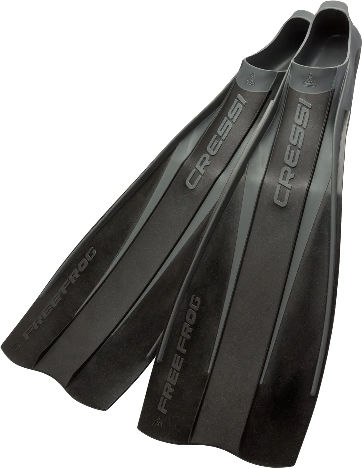 Cressi High Duty Full Foot Pocket Scuba Diving Fins | Hi-Surface: Below Blade Foot Pocket | Free Frog: Made in Italy