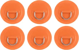 PATIKIL D-Ring Patch Stainless Steel D-Ring PVC Patch Pad No Glue Include for Inflatable Boat Paddle Board Canoe Surfboard