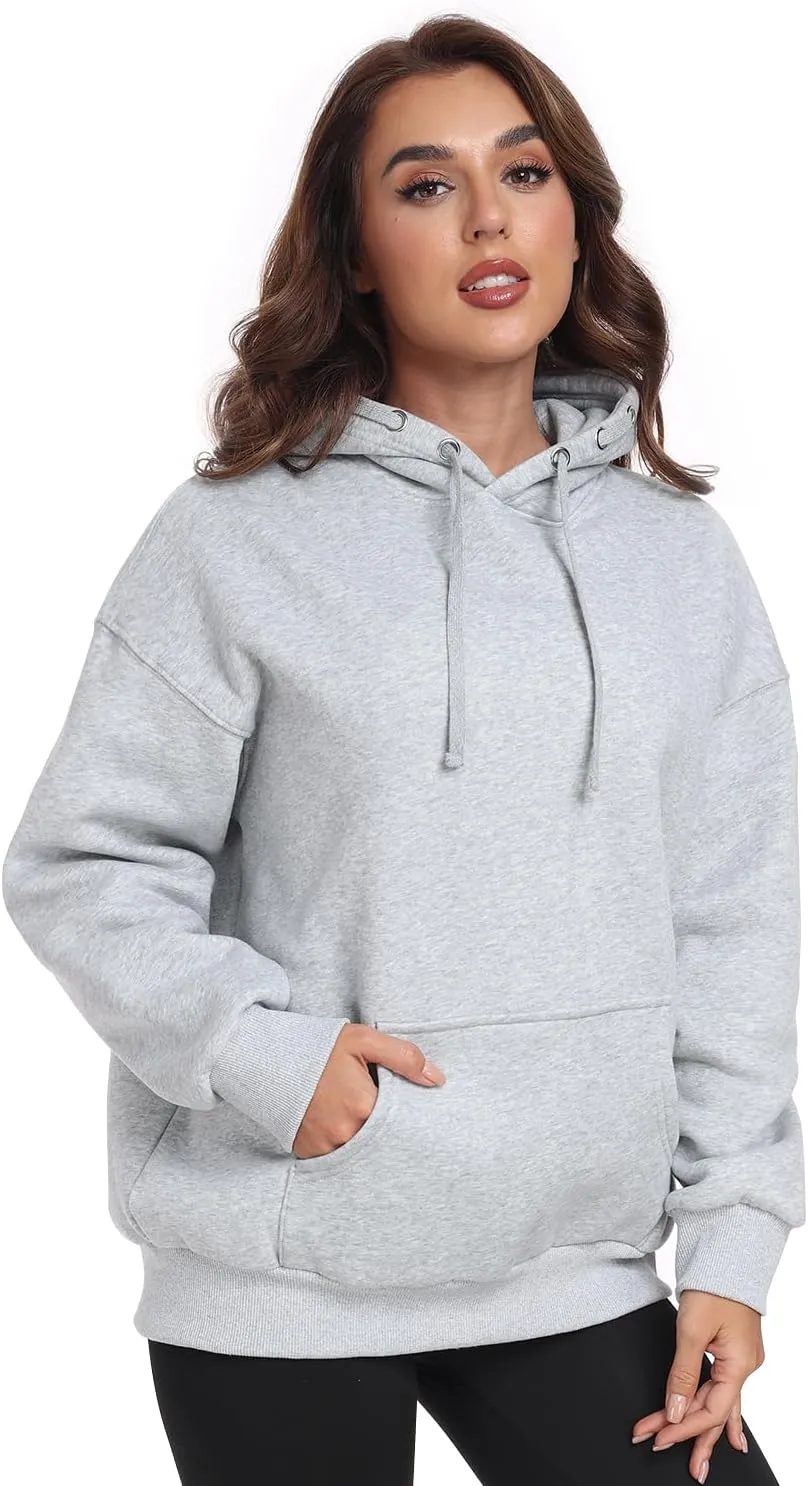 Womens Oversized Hoodies Fleece Sweatshirts Long Sleeve Casual Winter Clothes outfits Fall Pullover Sweaters