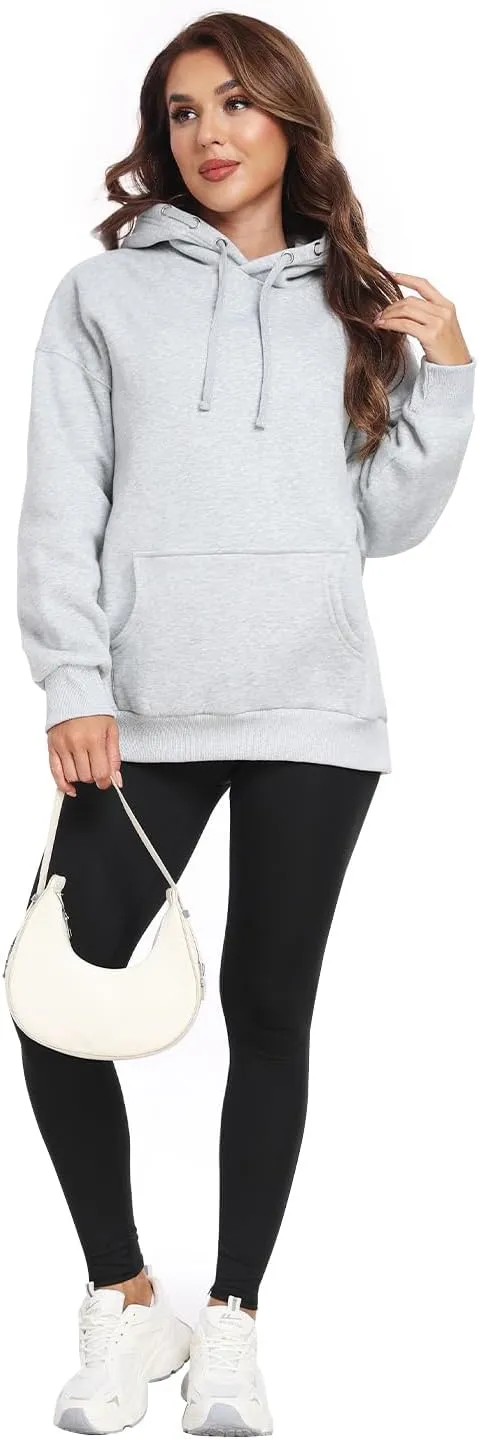 Womens Oversized Hoodies Fleece Sweatshirts Long Sleeve Casual Winter Clothes outfits Fall Pullover Sweaters