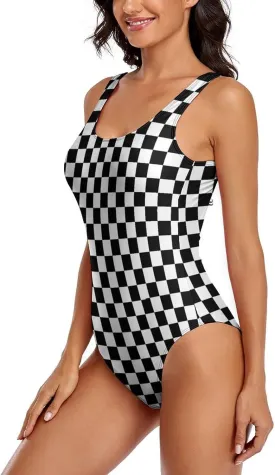 Women's Sexy One Piece Swimsuit Bathing Suit Tummy Control Swimwear Low Back Padded One Piece Swimwear