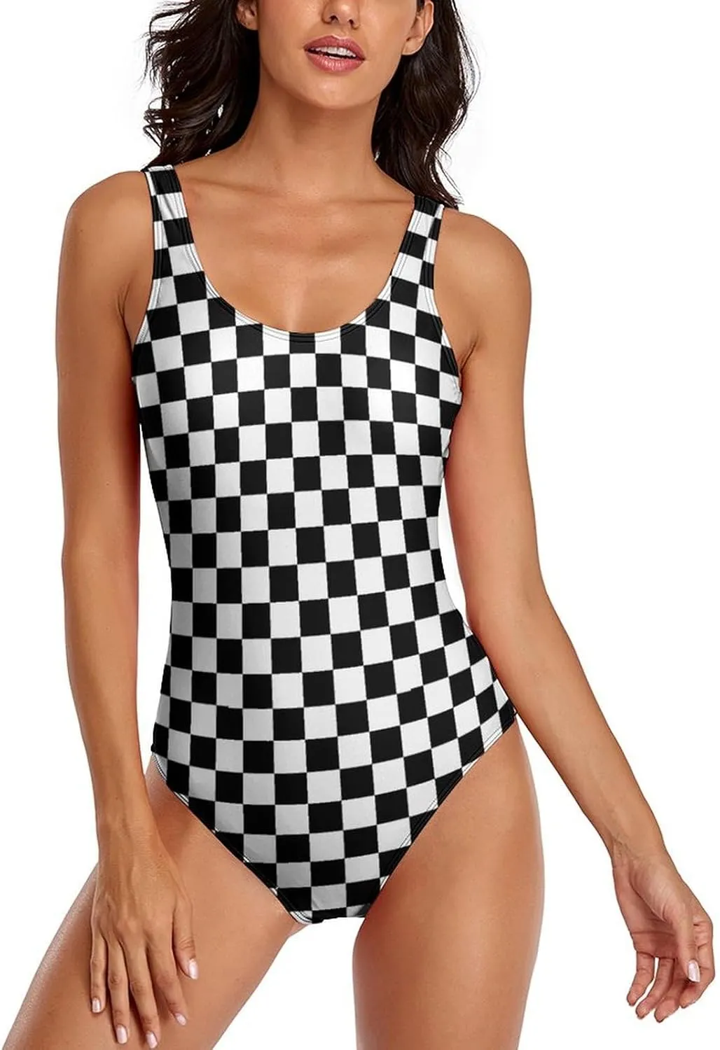 Women's Sexy One Piece Swimsuit Bathing Suit Tummy Control Swimwear Low Back Padded One Piece Swimwear
