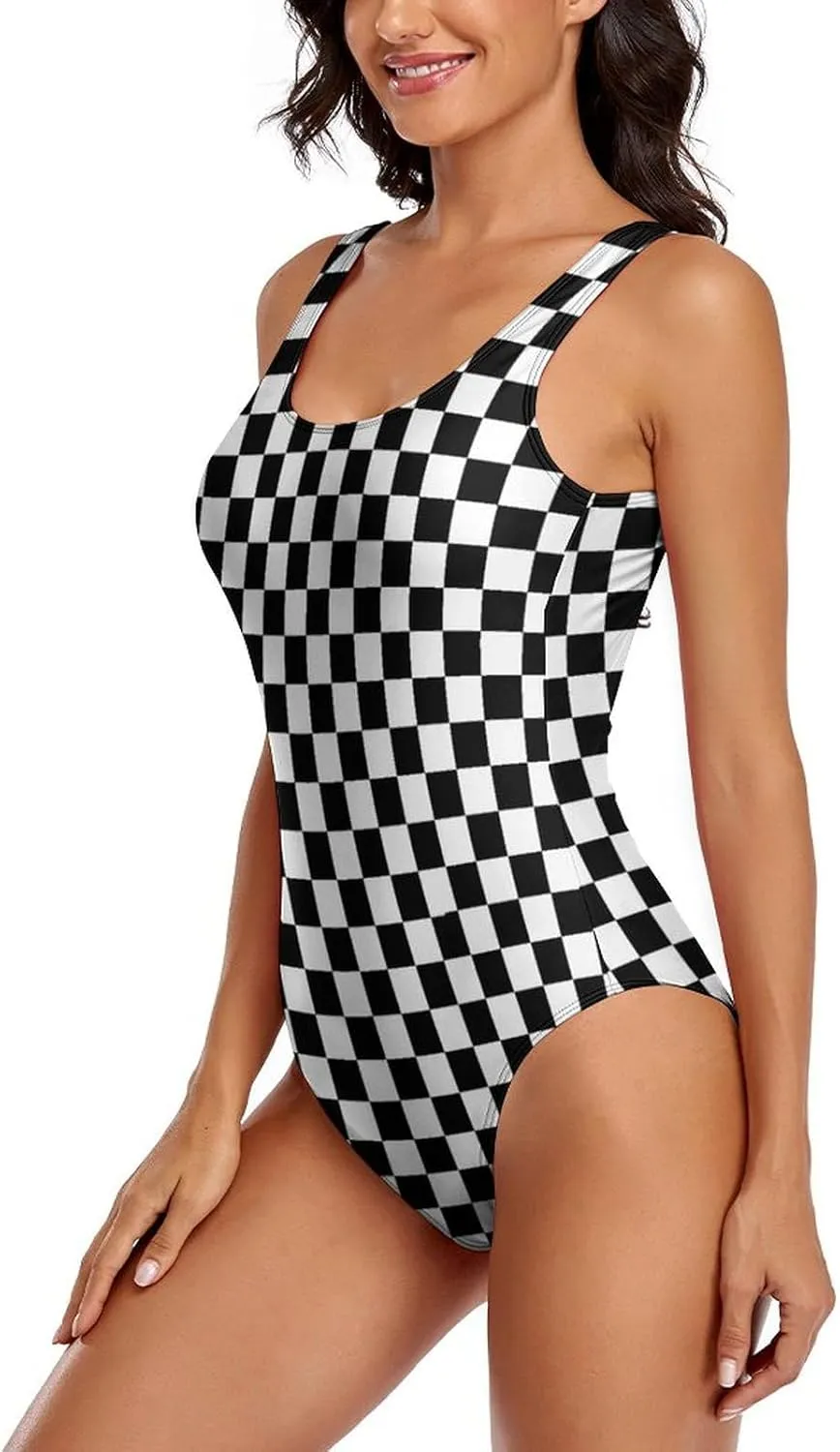 Women's Sexy One Piece Swimsuit Bathing Suit Tummy Control Swimwear Low Back Padded One Piece Swimwear